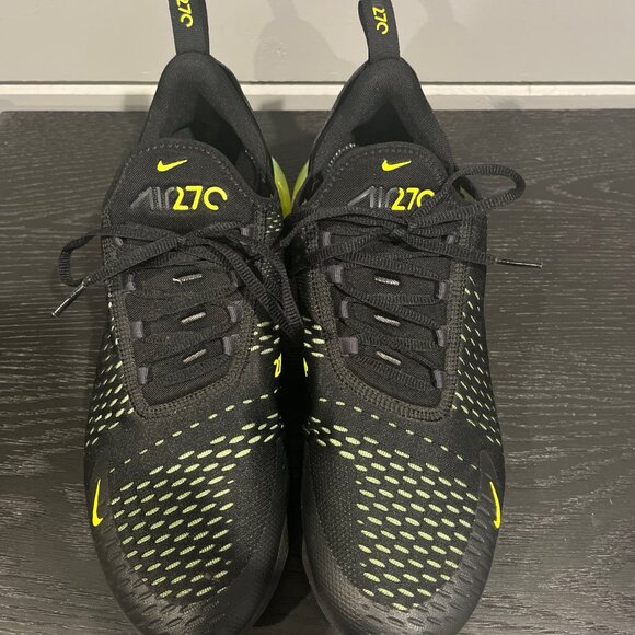 Nike Air Max 270 Black/Neon Yellow - Mens Size 11 - Picture 3 of 8